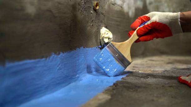 Commercial Emergency Waterproofing project at a Cincinnati, OH business property by SJ Waterproofing Pros